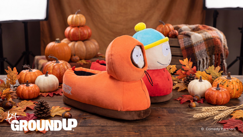 Slippers with pop culture references