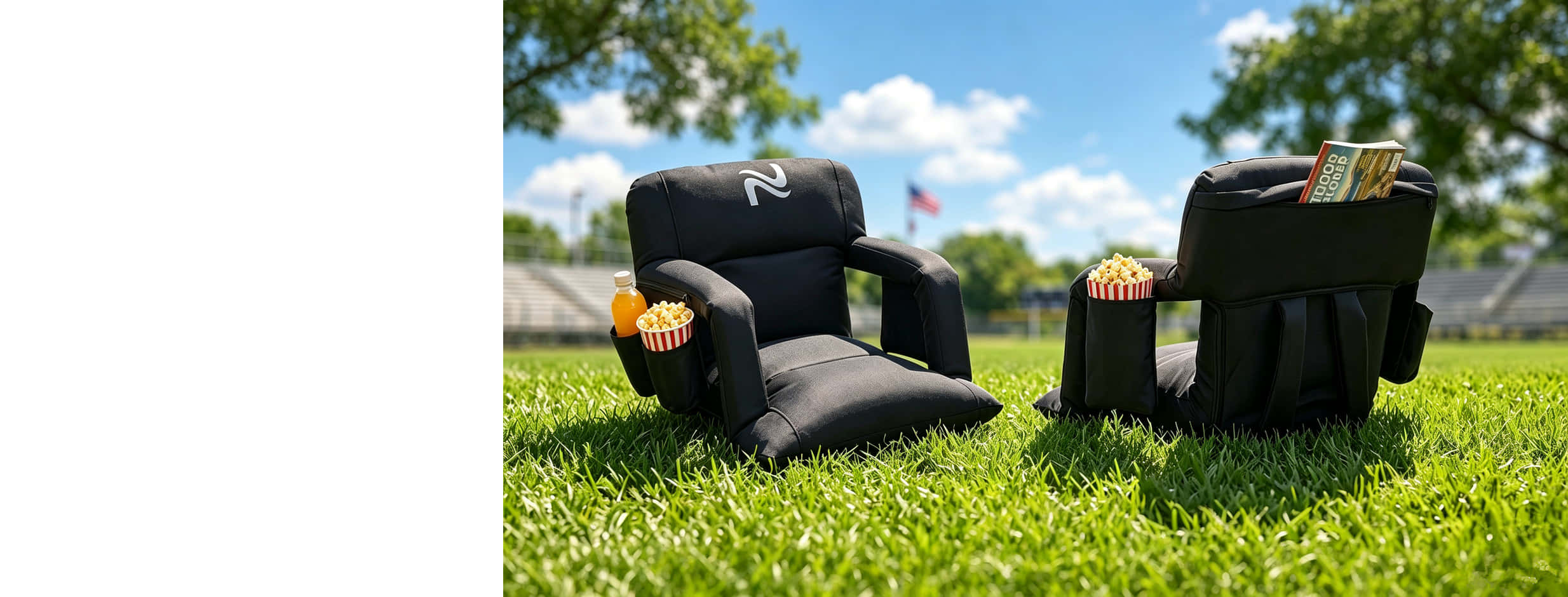 Two Stadium Seats for Bleacher
