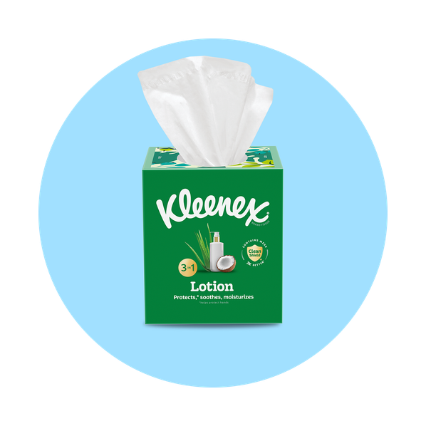 Kleenex Lotion package shot