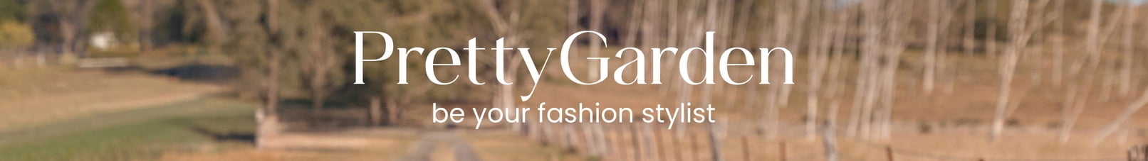 White serif brand name on blurred warm earth toned field background simple lowercase tagline underneath